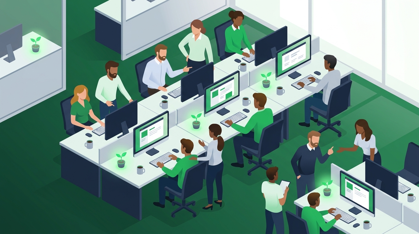 The 1Gesture team working together