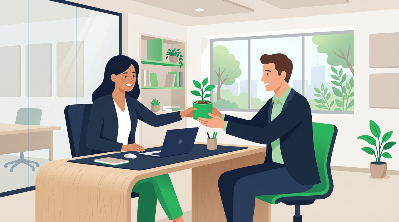 Corporate gifting alternative illustration