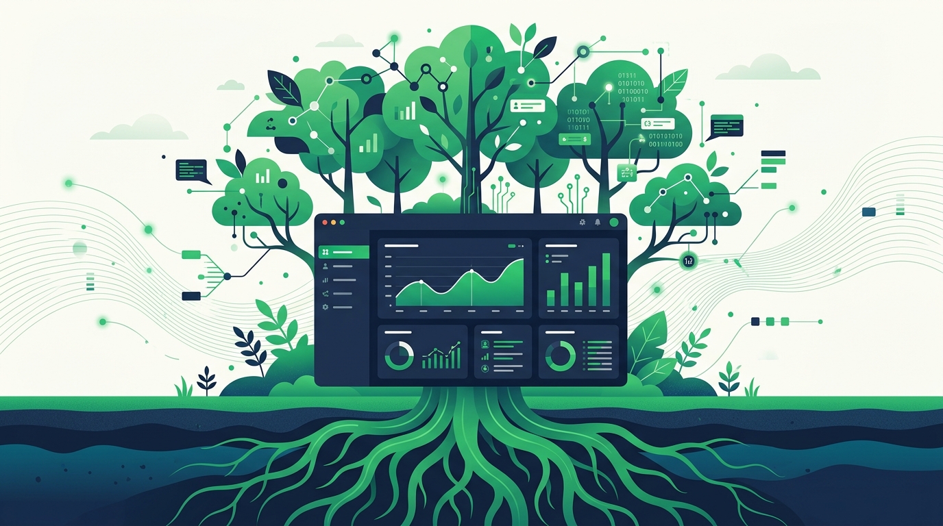 Purpose-driven SaaS illustration